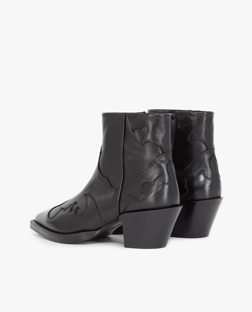 THE KOOPLES - Giày boots nữ mũi nhọn Cutout Leather Heels