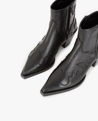 THE KOOPLES - Giày boots nữ mũi nhọn Cutout Leather Heels