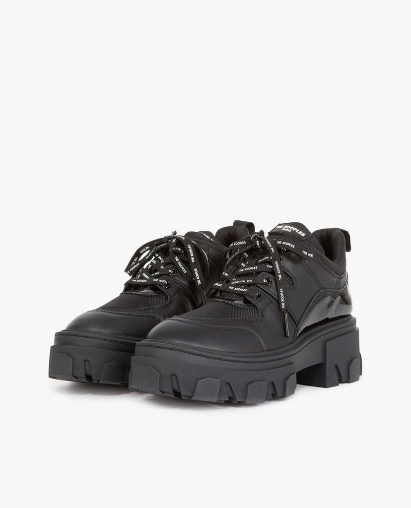 THE KOOPLES - Giày sneaker nữ Low Top Mixed Leather