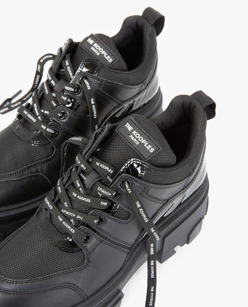 THE KOOPLES - Giày sneaker nữ Low Top Mixed Leather