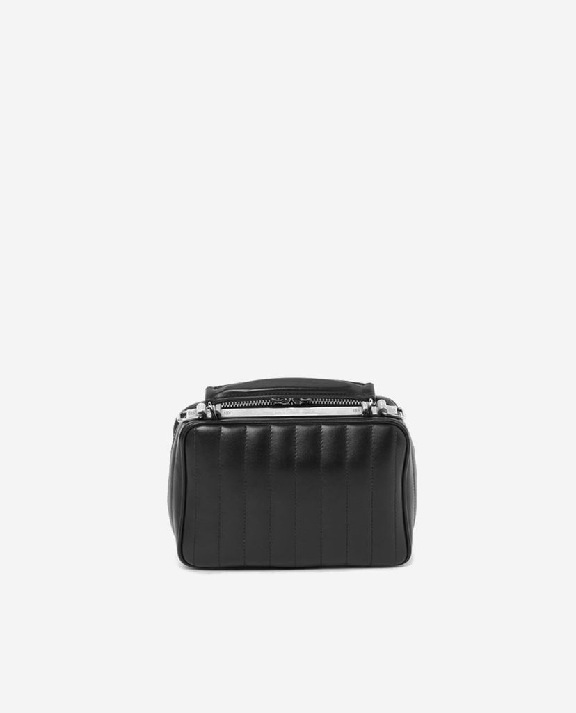 THE KOOPLES - Túi đeo vai nữ hình hộp vuông Mini Quilted Leather
