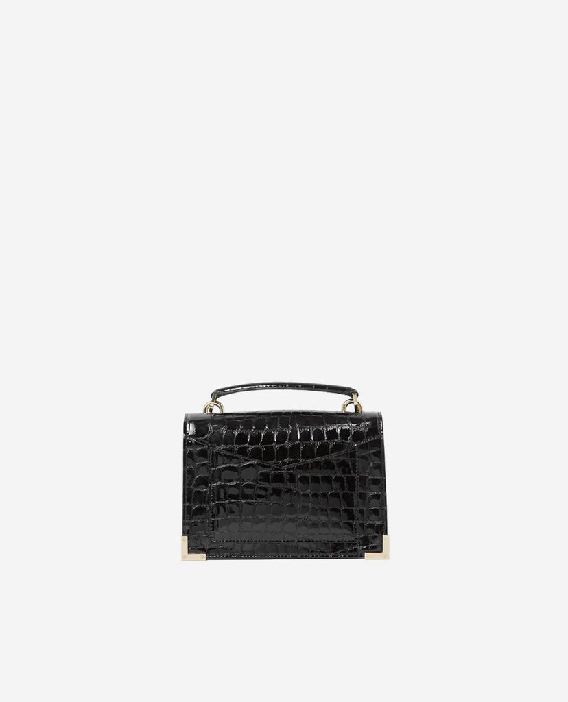 THE KOOPLES - Túi xách tay nữ Black Emily Mini Crocodile