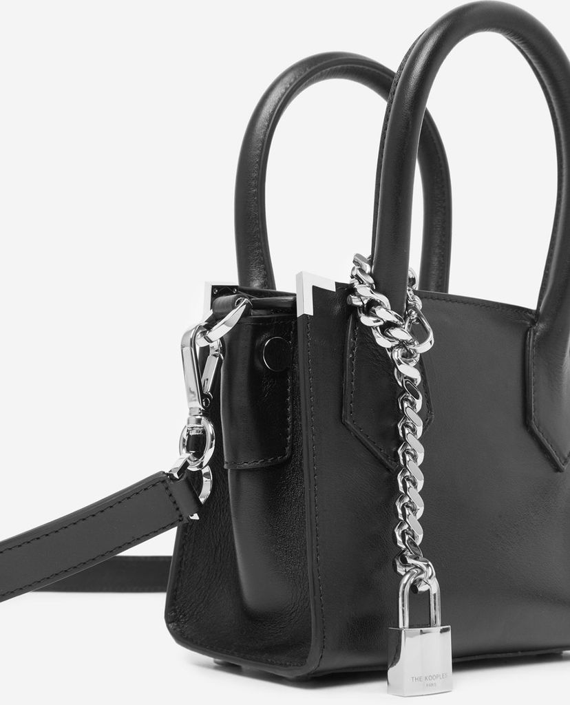 THE KOOPLES - Túi xách tay nữ mini hình vuông Nano Ming