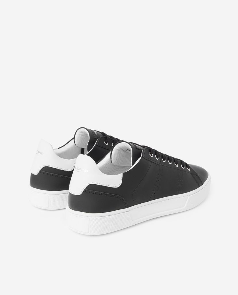 THE KOOPLES - Giày sneaker nam phối dây Black Leather