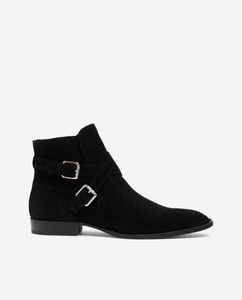 THE KOOPLES - Giày boots nữ cổ cao Black Suede