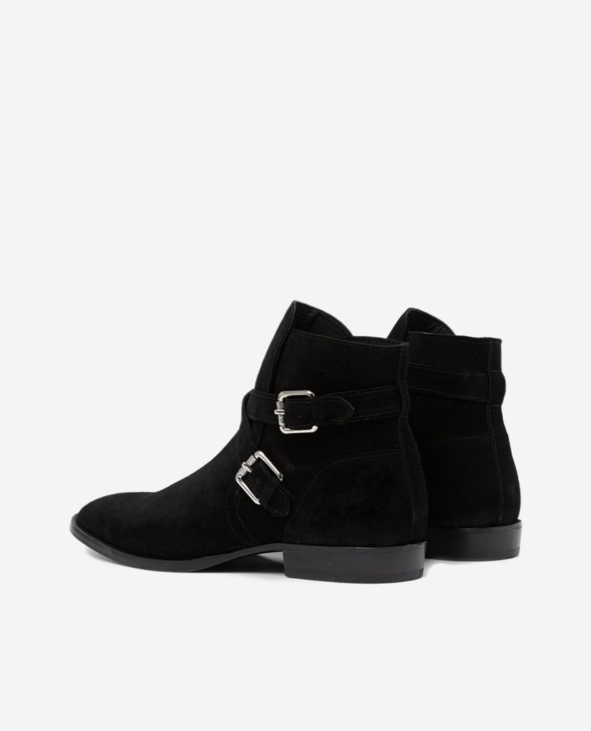THE KOOPLES - Giày boots nữ cổ cao Black Suede