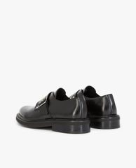 THE KOOPLES - Giày tây nam da bóng mũi tròn Leather Buckle