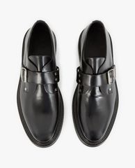 THE KOOPLES - Giày tây nam da bóng mũi tròn Leather Buckle