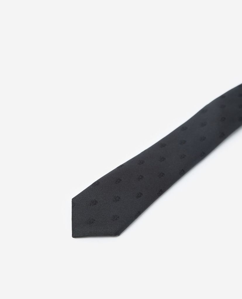 THE KOOPLES - Cà vạt nam Black Printed Silk