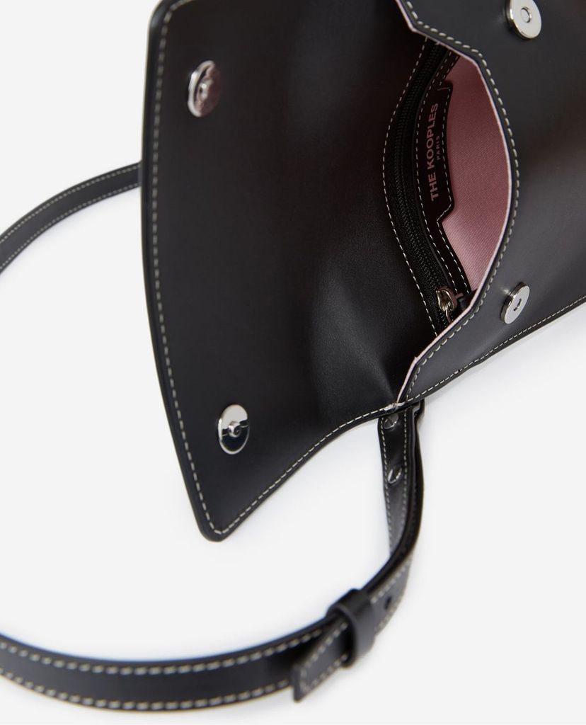 THE KOOPLES - Túi đeo chéo nam chữ nhật Logo