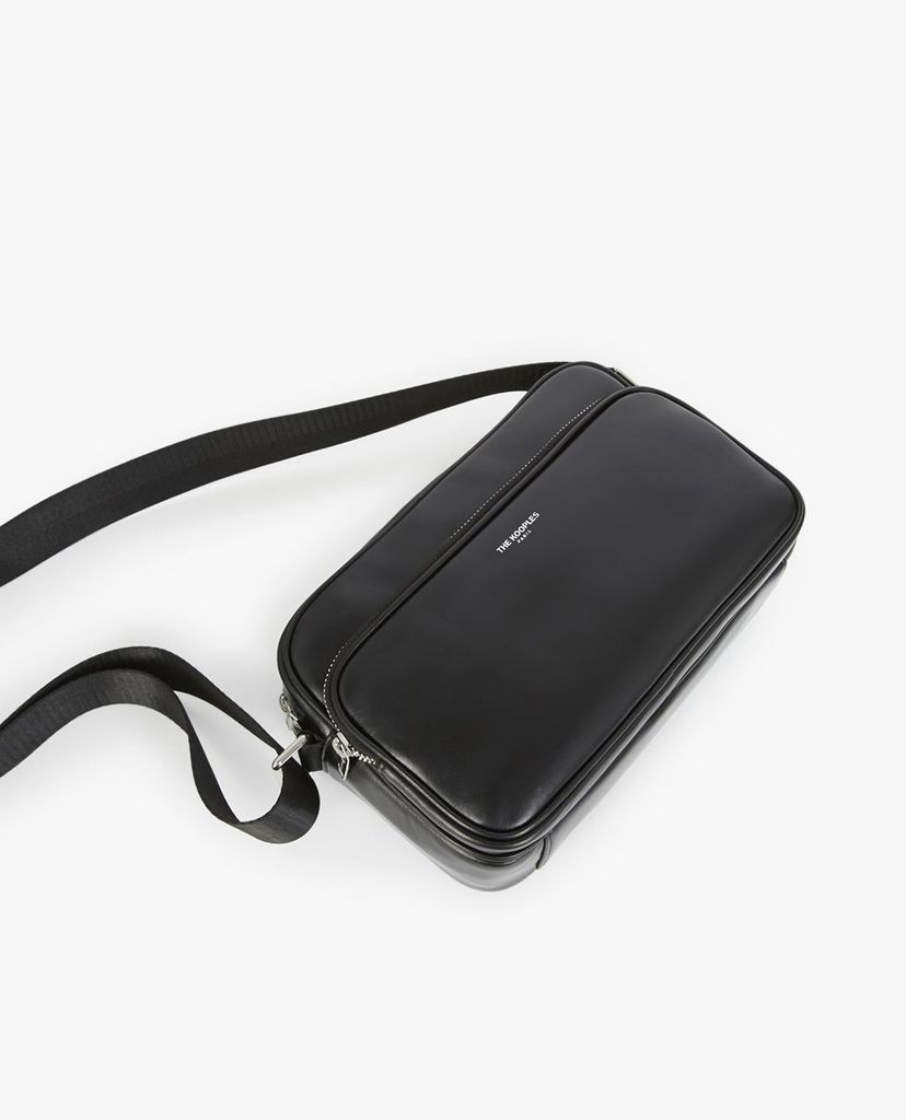 THE KOOPLES - Túi đeo chéo nam chữ nhật phối logo thanh lịch
