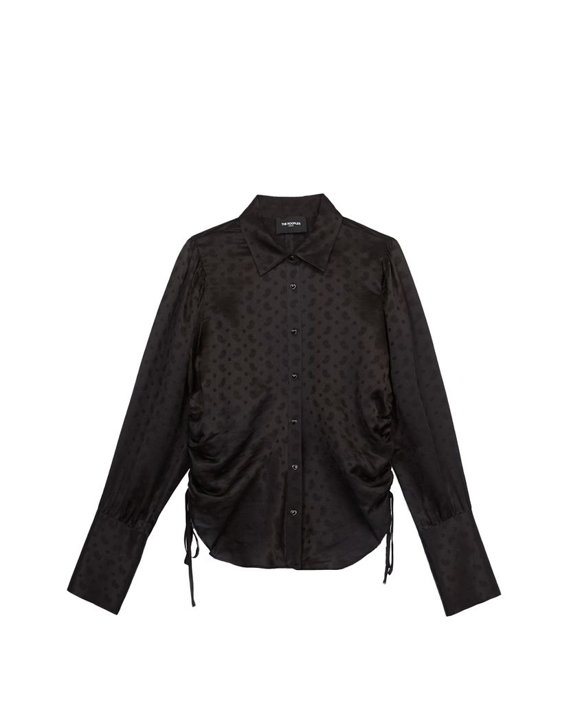 THE KOOPLES - Áo sơ mi nữ rút dây Jacquard