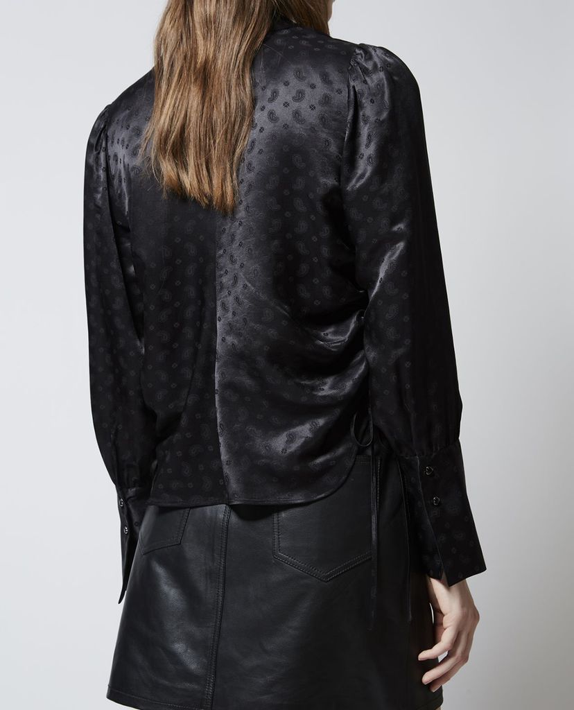 THE KOOPLES - Áo sơ mi nữ rút dây Jacquard