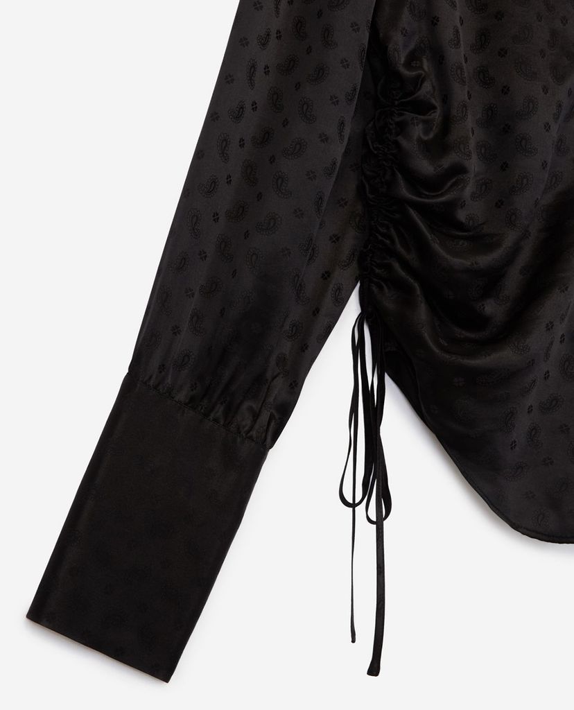 THE KOOPLES - Áo sơ mi nữ rút dây Jacquard