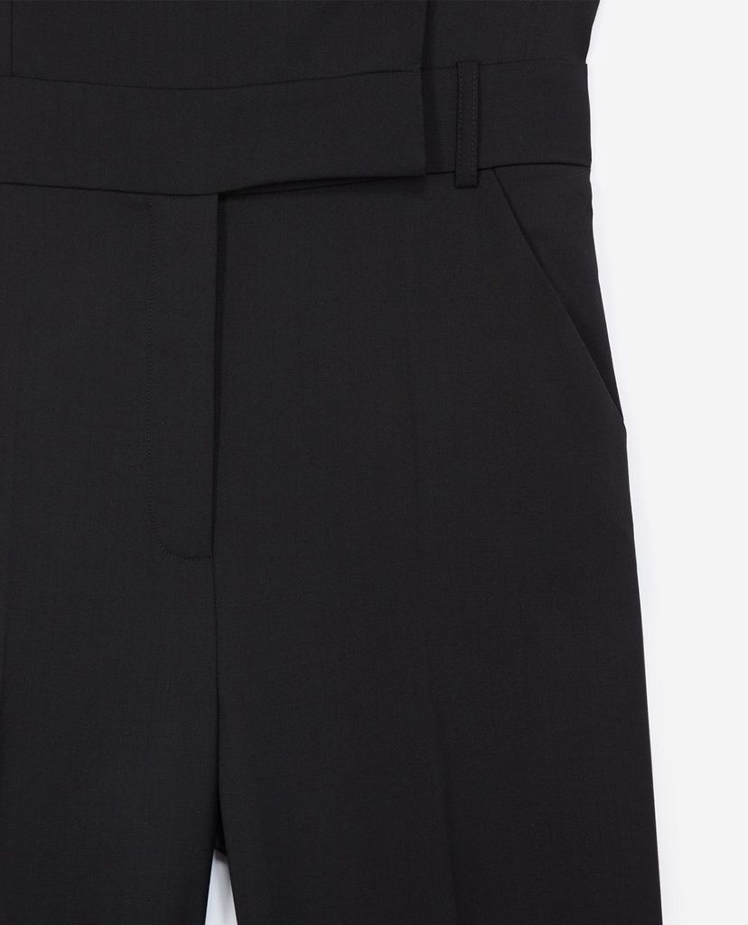 THE KOOPLES - Jumpsuits nữ cổ V tay ngắn Black Tuxedo