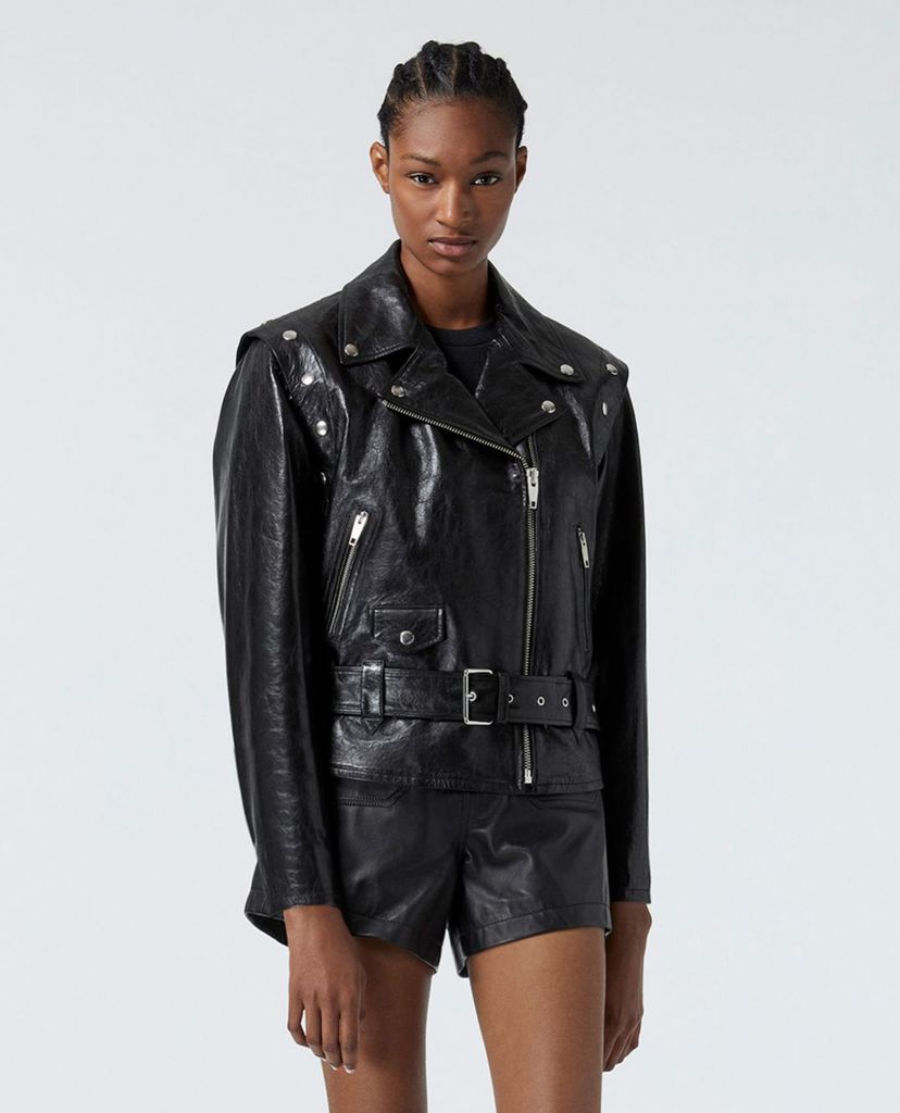 THE KOOPLES - Áo khoác da nữ Detachable Sleeves