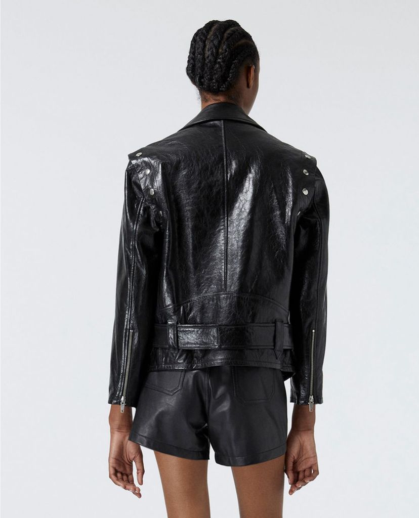 THE KOOPLES - Áo khoác da nữ Detachable Sleeves