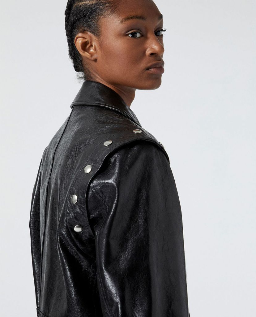 THE KOOPLES - Áo khoác da nữ Detachable Sleeves