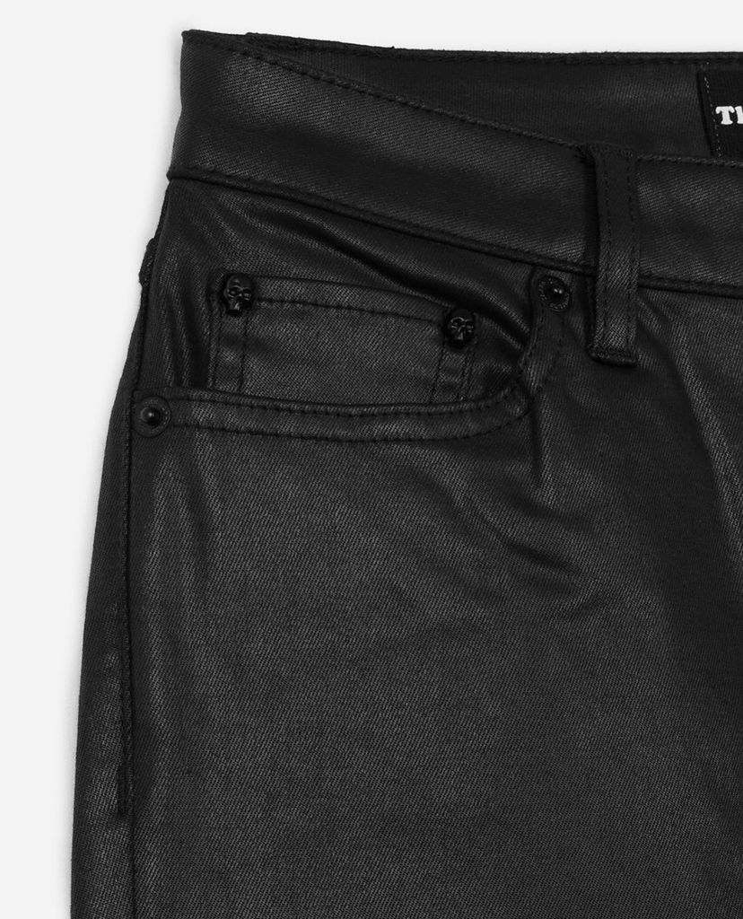 THE KOOPLES - Quần jeans nữ phom skinny Leather Effect