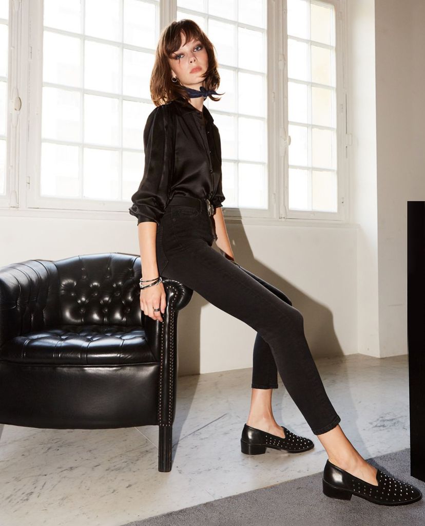THE KOOPLES - Quần jeans nữ phom slim fit Visible Buttons