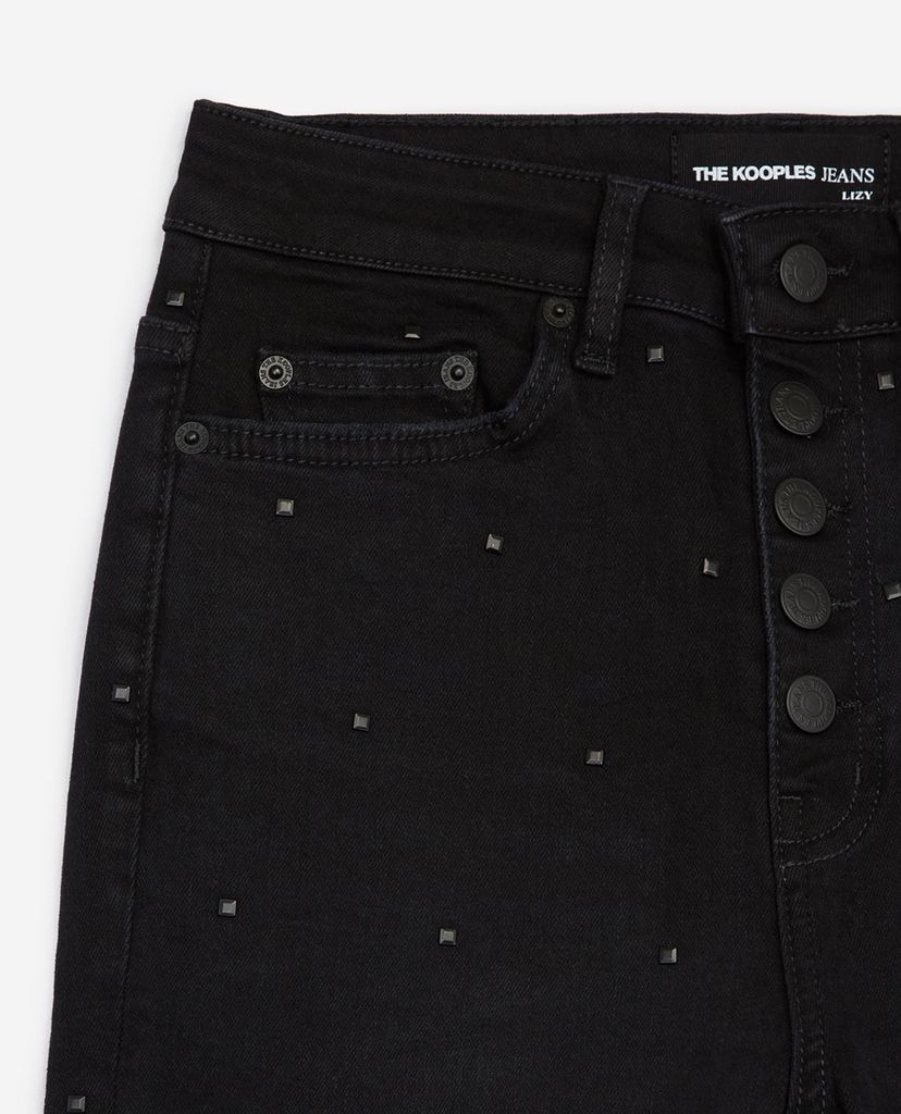 THE KOOPLES - Quần jeans nữ phom slim fit Visible Buttons