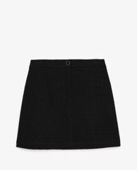 THE KOOPLES - Chân váy mini chữ A Tweed With Sparkle Effect