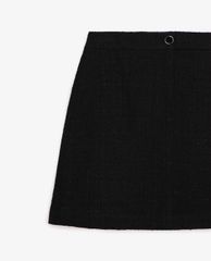 THE KOOPLES - Chân váy mini chữ A Tweed With Sparkle Effect
