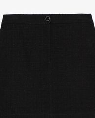 THE KOOPLES - Chân váy mini chữ A Tweed With Sparkle Effect