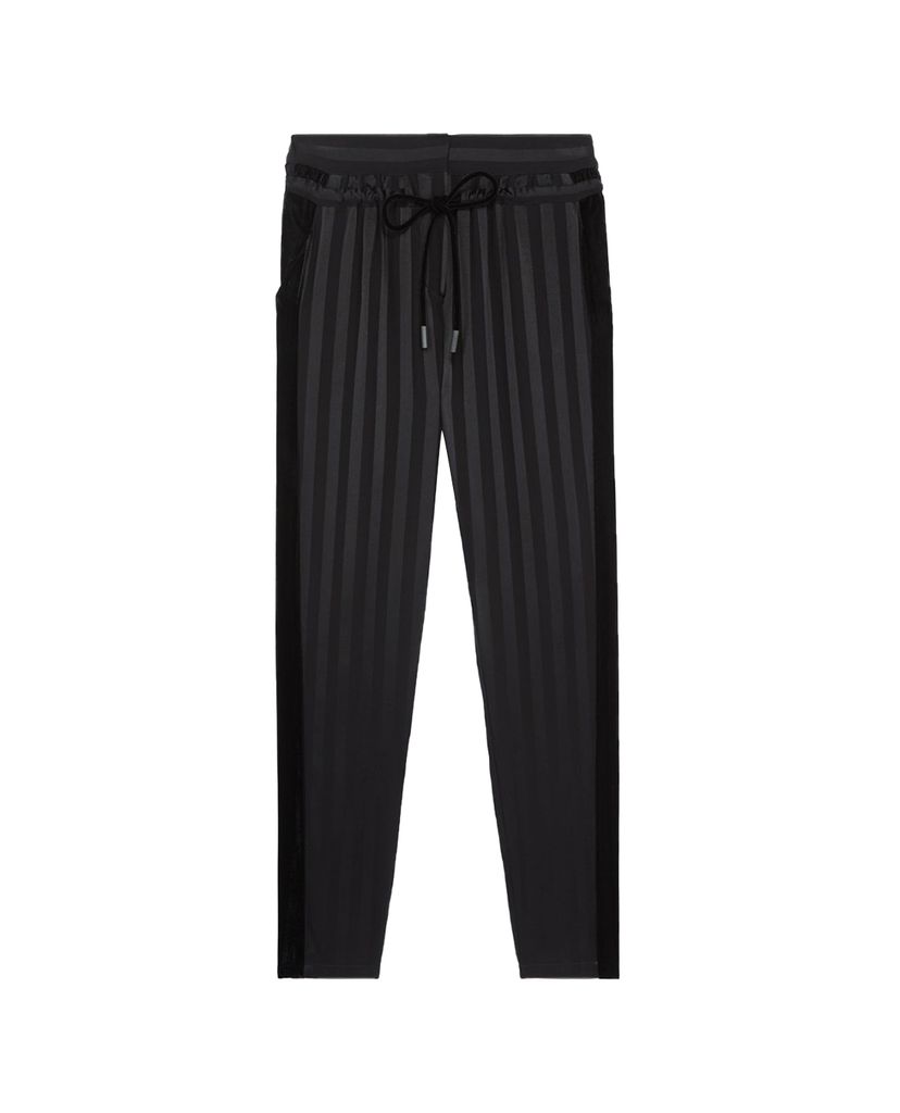 THE KOOPLES - Quần kiểu nữ phom ôm Satin Striped