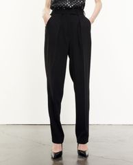 THE KOOPLES - Quần tây nữ ống đứng Black Crepe Suit