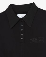 THE KOOPLES - Áo thun polo nữ cổ bẻ phối dây rút thời trang