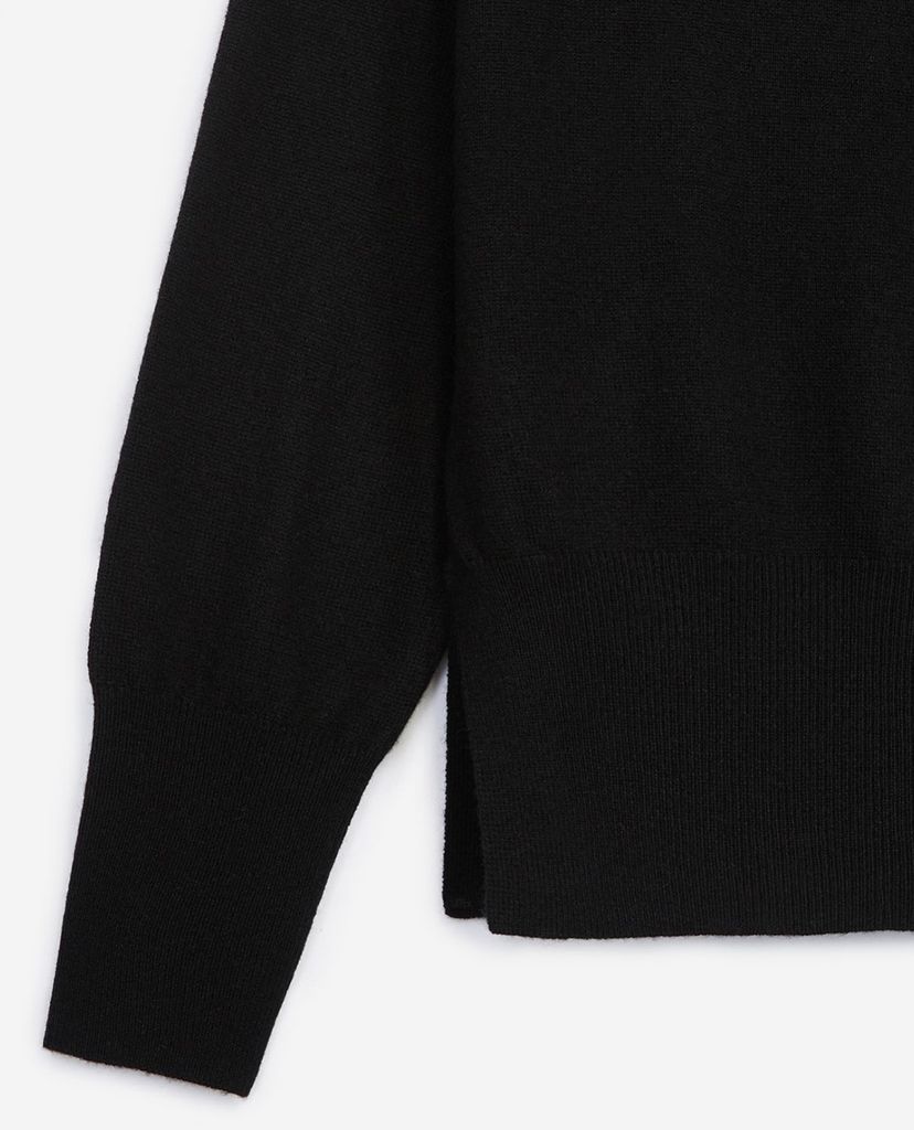 THE KOOPLES - Áo len nữ tay dài cổ tròn phối nút