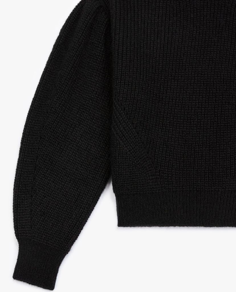 THE KOOPLES - Áo sweater nữ cổ lọ Knit Black Turtleneck