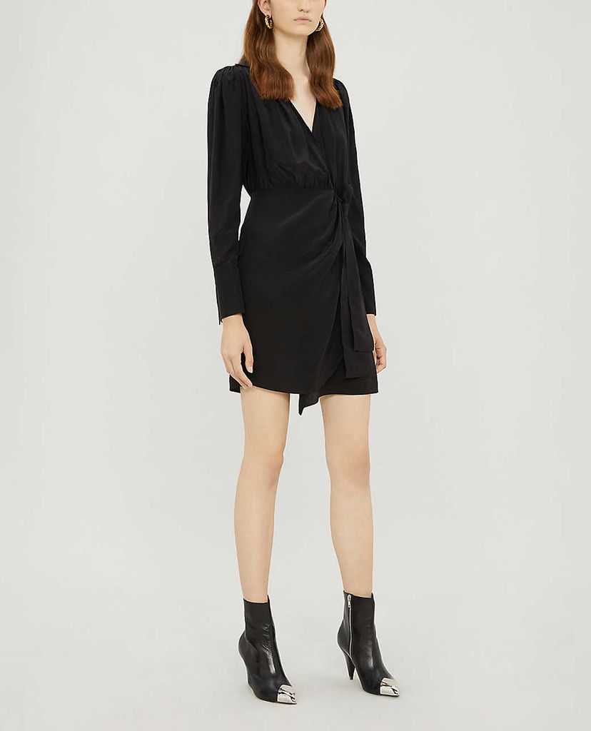 THE KOOPLES - Đầm mini tay dài Silk Dress