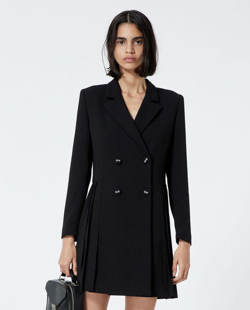THE KOOPLES - Đầm mini phom blazer thanh lịch Black Jacket