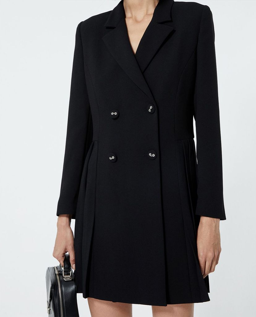THE KOOPLES - Đầm mini phom blazer thanh lịch Black Jacket