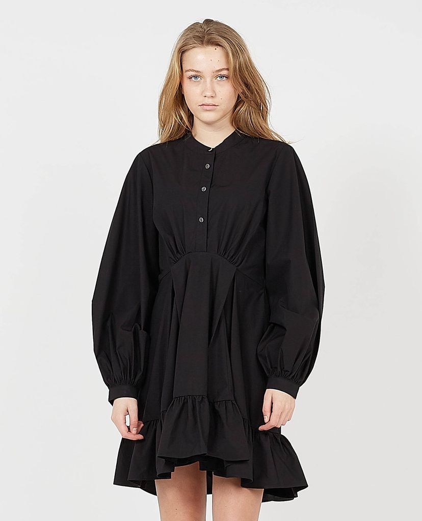 THE KOOPLES - Đầm mini cổ tròn tay dài Short Cotton