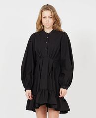 THE KOOPLES - Đầm mini cổ tròn tay dài Short Cotton