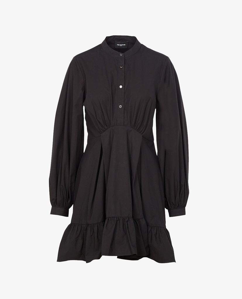 THE KOOPLES - Đầm mini cổ tròn tay dài Short Cotton