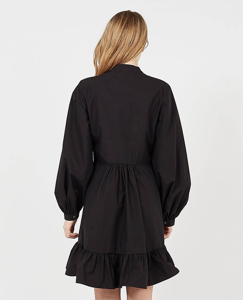 THE KOOPLES - Đầm mini cổ tròn tay dài Short Cotton