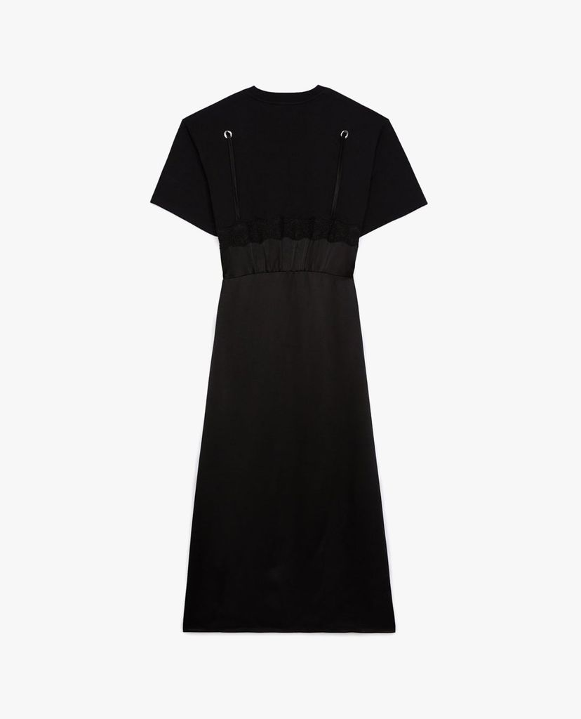 THE KOOPLES - Đầm midi giả 2 lớp Long Black