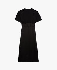 THE KOOPLES - Đầm midi giả 2 lớp Long Black