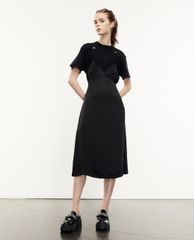 THE KOOPLES - Đầm midi giả 2 lớp Long Black