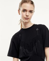 THE KOOPLES - Đầm midi giả 2 lớp Long Black