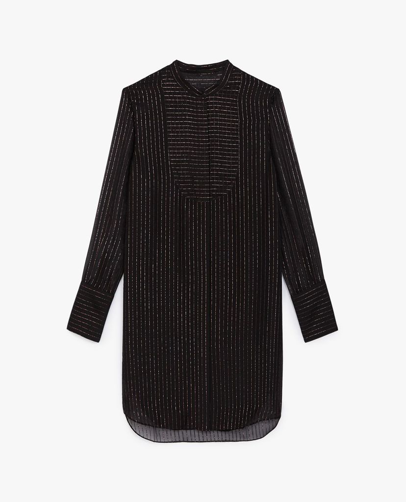 THE KOOPLES - Đầm sơ mi tay dài Striped
