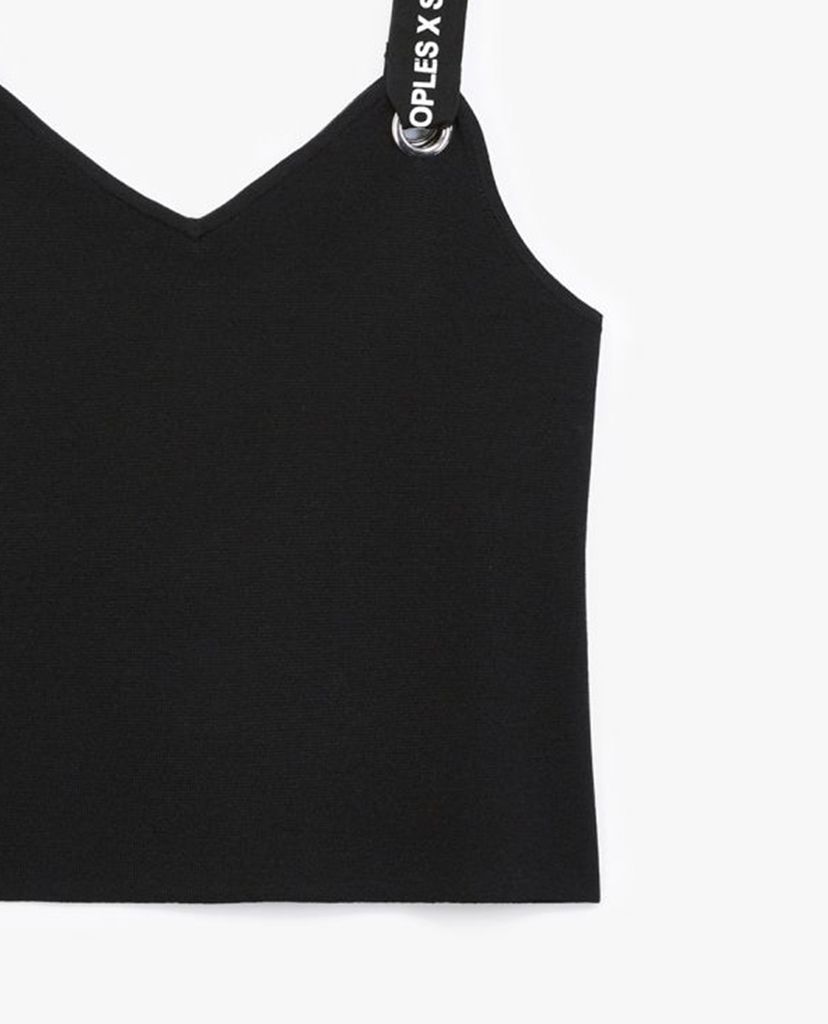 THE KOOPLES - Áo hai dây nữ phom crotop Straight-Cut