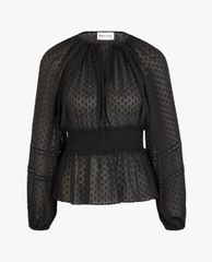 THE KOOPLES - Áo kiểu nữ tay dài nhấn eo hiện đại