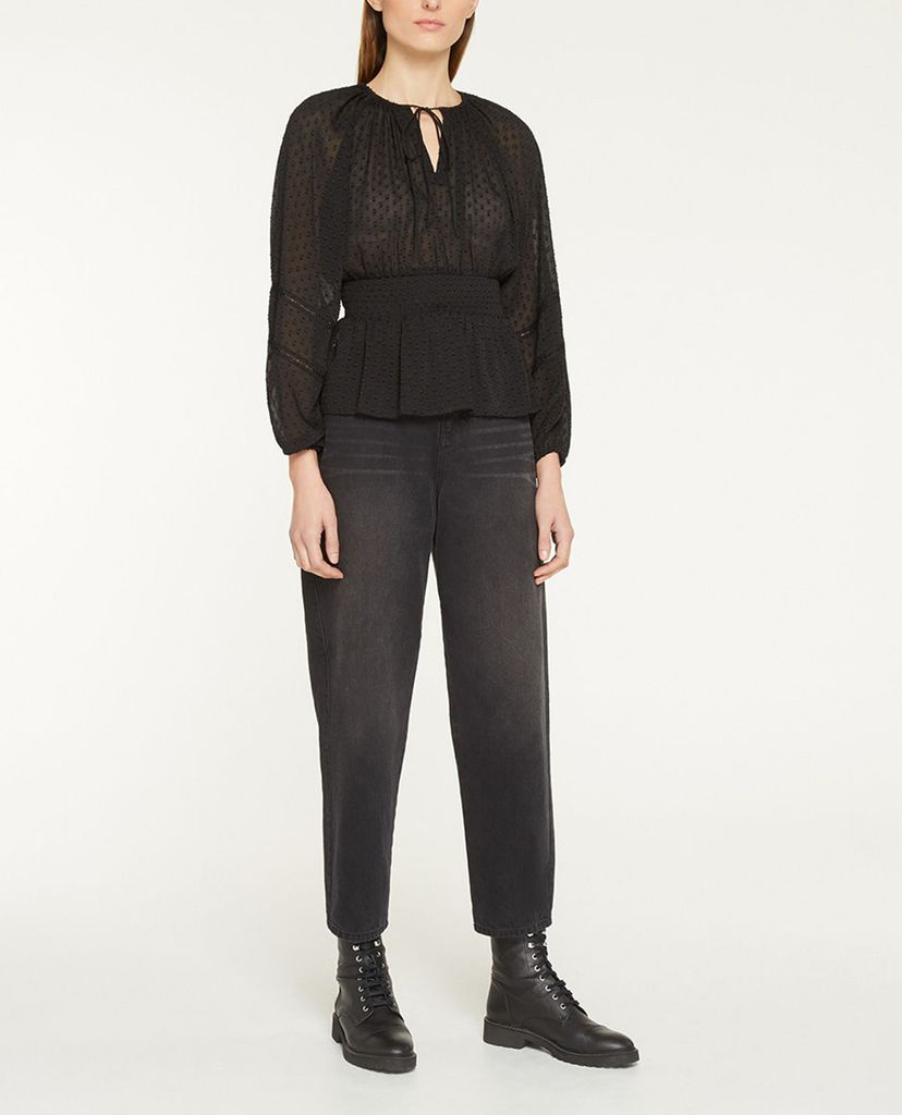 THE KOOPLES - Áo kiểu nữ tay dài nhấn eo hiện đại