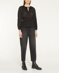 THE KOOPLES - Áo kiểu nữ tay dài nhấn eo hiện đại