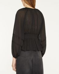 THE KOOPLES - Áo kiểu nữ tay dài nhấn eo hiện đại